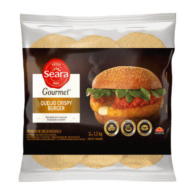 QUEIJO CRISPY BURGUER PACOTE C/ 1,3KG