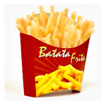 EMBALAGEM P/ BATATA FRITA- GRANDE C/ 50 UND.