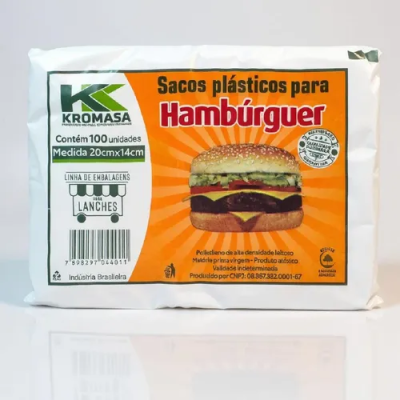 SACO PARA HAMBURGUER 20X14 C/500un