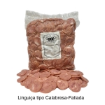LINGUIÇA CALABRESA FATIADA - KG (marca 1000 - Pct. CONTÉM 5kg)