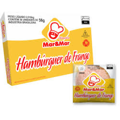 HAMBURGUER MAR&MAR FRANGO – 36un-84gr