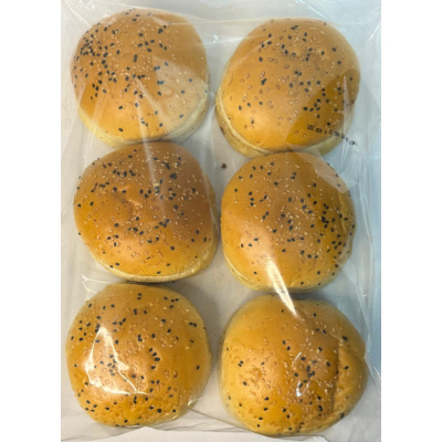 PÃO DE HAMBURGUER ARTESANAL COM GERGILIM C/6 unidades- 1000*